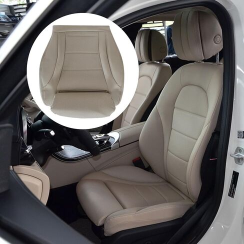 Driver Side Bottom Leather Seat Cover Tan Fit for Mercedes Benz C300 2015 2016 2017 2018 2019 2020 2021 in Saudi Arabia