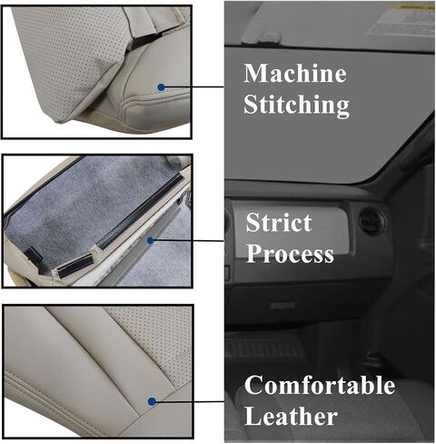 Driver Side Bottom Leather Seat Cover Tan Fit for Mercedes Benz C300 2015 2016 2017 2018 2019 2020 2021 in Saudi Arabia