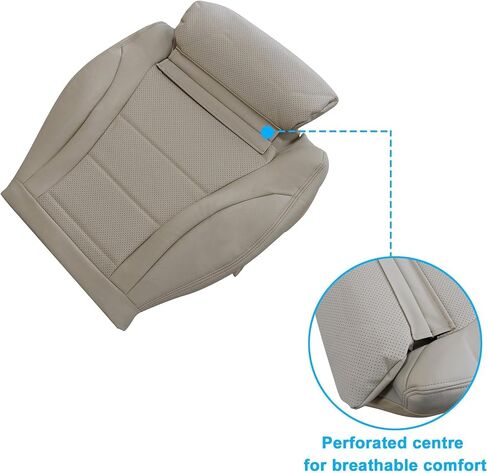 Driver Side Bottom Leather Seat Cover Tan Fit for Mercedes Benz C300 2015 2016 2017 2018 2019 2020 2021 in Saudi Arabia