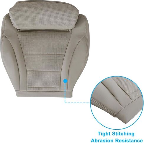 Driver Side Bottom Leather Seat Cover Tan Fit for Mercedes Benz C300 2015 2016 2017 2018 2019 2020 2021 in Saudi Arabia