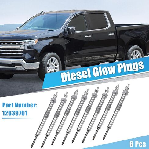 uxcell 8 Pcs Diesel Glow Plugs No.12639701 for Chevrolet Express 2500 2006-2016 for GMC Savana 2500 2006-2016 in Saudi Arabia