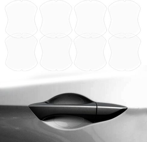 Car Door Handle Protector, 4 Pcs Clear Universal Car Door Handle Scratch Protector Fit for Most Cars in Kuwait