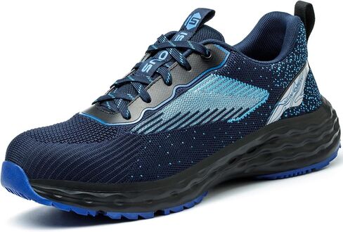 ISOOUS Steel Toe Shoes for Men Non Slip Work Shoes Women Lightweight Comfortable Safety Work Shoes for Men Puncture Proof Steel Toe Sneakers for Construction in Saudi Arabia