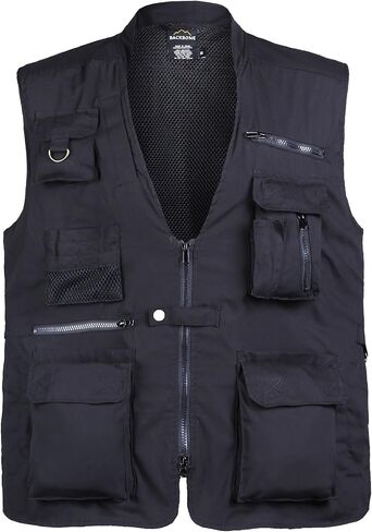BACKBONE Mens Travel Fishing Hunting Camping Tactical Vest Safari Explorer Photographer Vest in Kuwait