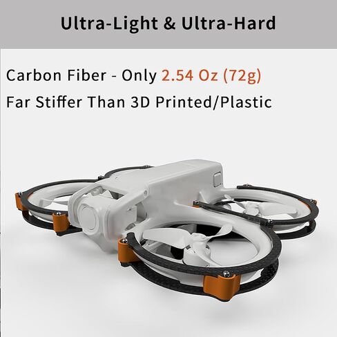 Drone Carbon Fiber Propeller Guard for DJI Avata 2, Drone Bumper Guards Prop Protection Kit for DJI Avata 2 Accessories, Drone Blade Protector (Propeller Guard) in Saudi Arabia