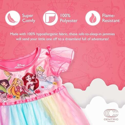 Disney Girls' Fantasy Gown Nightgown,21DP,4T in Saudi Arabia