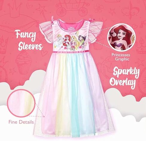 Disney Girls' Fantasy Gown Nightgown,21DP,4T in Saudi Arabia