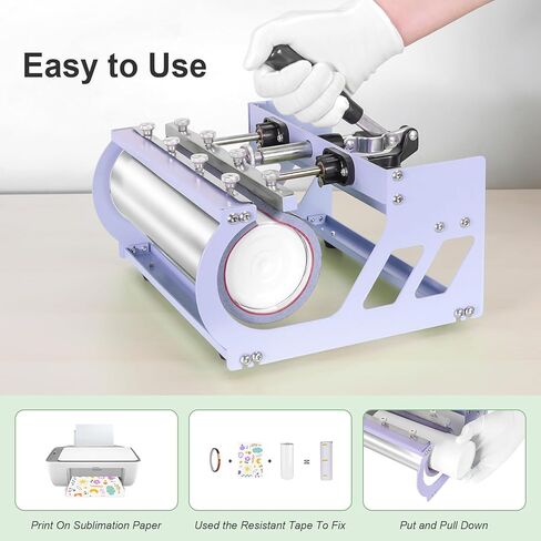 Seeutek Heat Press 5 in 1 Heat Press Machine 12x15 بوصة التسامي تي شيرت الضغط مع 30OZ 20OZ بهلوان الصحافة الحرارة 360 درجة سوينغ بعيدا مجموعة نقل الحرارة للقمصان والقبعات والأكواب والأطباق - الوردي in Kuwait