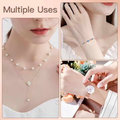 أداة مساعدة السوار، مساعد السوار الوردي لوضعه على نفسك، مساعد تثبيت السوار مع خطاف، أداة مساعدة السوار مع طرف مطاطي للسوار والقلادة والساعة in Kuwait