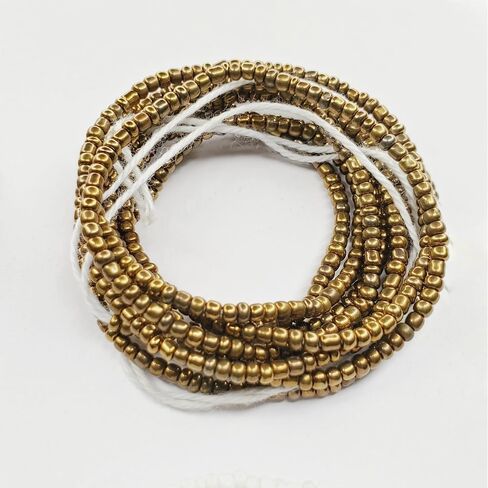 African Style Waist Beads Set, 6 Pack, Non-Elastic String, Tie On Belly Accessories for Women, Handmade African Jewelry in Saudi Arabia