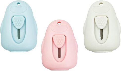 مجموعة قطع الورق T TOVIA Penguin - 3 فتاحات رسائل قابلة للسحب بتصميم لطيف لسلسلة المفاتيح والجيب والحقائب والمشروعات اليدوية، مثالية للأظرف والبريد وصناديق الرسائل. in Kuwait