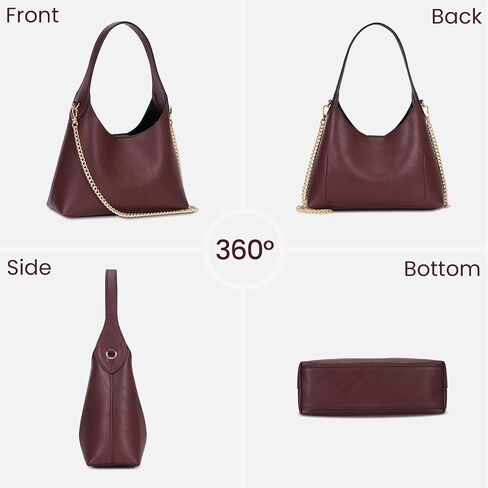 JQWSVE Shoulder Bags for Women Small Tote Purse with Cherry Bag Charm Trendy Leather Handbag Fall Purse Chain Crossbody Bag in Kuwait