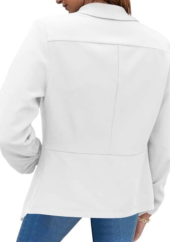BOFETA Women Lightweight Long Sleeve Blazer Open Front Business Blazer Notched Collar Work Office Blazer in Saudi Arabia