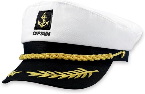 Captain Hat Sailor Hat Captains Hat Costume Funny Hat Costume Halloween Costume Cosplay Accessories Men Women in Saudi Arabia