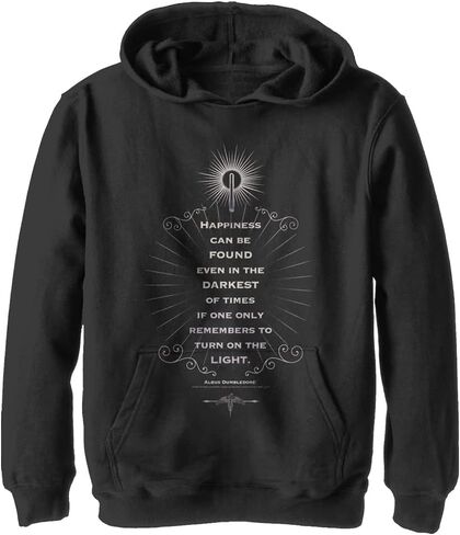 Harry Potter Kids Deathly Hallows There is Happiness Youth Pullover Hoodie in Saudi Arabia