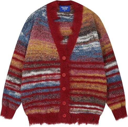 Aelfric Eden Cardigan Sweater Open Front Casual Knit Cardigans Pinstripe Fashion Sweaters 2024 Y2k Outfits in Kuwait