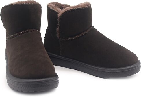 Icosilify Cosy Winter Snow Boots For Women And Men Unisex: Warm Fur Fuzzy Indoor & Outdoor Walking Womens Boots & Mens Shoes in Saudi Arabia