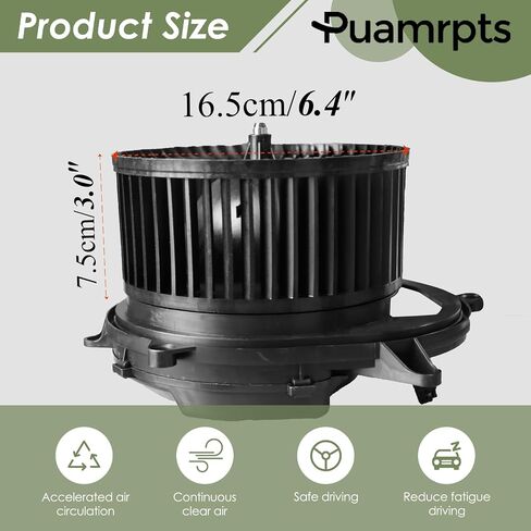 AC Heater Blower Motor Assembly - compatible with Mercedes-Benz Vehicles - GL350/GL450/GL550/GL63 AMG 13-16, GLE300d, GLE350, GLE400, GLE43 AMG, GLE550e, GLE63 AMG, ML250, ML350, ML400, ML550 in Saudi Arabia