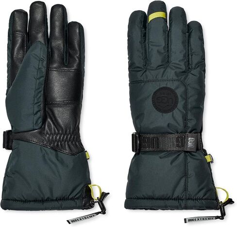 UGG Shasta Gauntlet Gloves with Waterproof Breathable Liner and Microfur Lining Black LG in Saudi Arabia