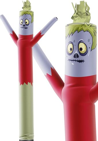 LookOurWay Air Dancers Inflatable Tube Man Attachment - 20 Feet Tall Wacky Waving Inflatable Dancing Tube Guy (Blower Not Included) - Halloween Theme - Skeleton in Saudi Arabia