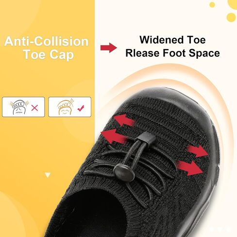 FEETCITY Toddler Slip On Shoes Boys Girls Wide Toddler Tennis Shoes Sports Walking Sneakers in Saudi Arabia