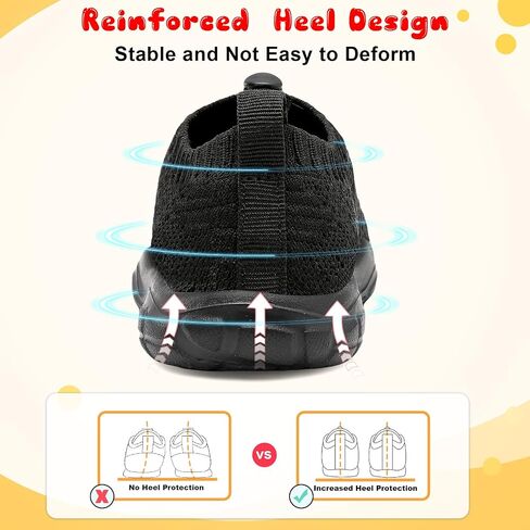 FEETCITY Toddler Slip On Shoes Boys Girls Wide Toddler Tennis Shoes Sports Walking Sneakers in Saudi Arabia