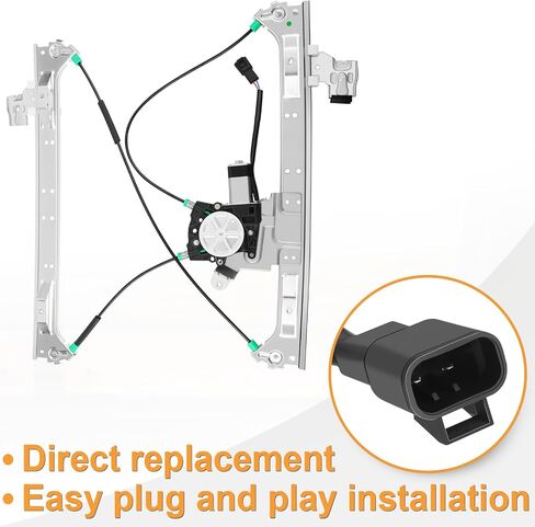 Front Passenger Side Power Window Regulator with Motor fit for 2002-2009 Chevy Trailblazer EXT, GMC Envoy XL XUV, 2004-2007 Buick Rainier, 2003-2008 Isuzu Ascender, Olds Bravada, Saab 9-7X, Right in Saudi Arabia