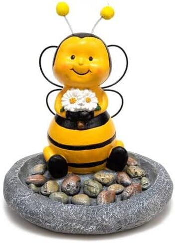 BRECK'S - تمثال حديقة حمام Buzzie Bee - طريقة تزيينية لمساعدة الملقحات المفيدة في المناظر الطبيعية لديك in Saudi Arabia