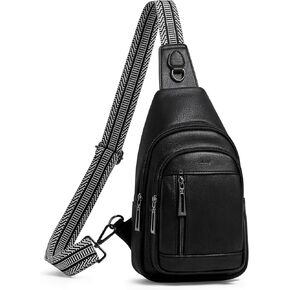 6L Womens Sling Bag Crossbody Bags for Women Vegan Leather Sling Backpack Daypack Fanny Pack Crossbody Purse Travel