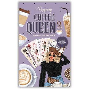 Rongrong Coffee Planner Stickers Book 2 for Planners, Calendars, Journals and Projects – Premium Quality Hand Drawn Perfect for Coffee Lovers and Coffee Queens – Scrapbook Accessories – 25 Sheets