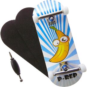 P-REP V2 PRO Performance Complete Wooden Fingerboard with Urethane Wheels - Banana 34mm