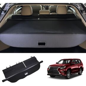 Retractable Cargo Cover Compatible with Lexus GX 550 Toyota Land Cruiser Prado Lc250 2024 2025 Rear Privacy Screen Car Storage Trunk Luggage Security Shade Anti Theft Shield (Carbon Fiber Style)
