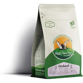 Rabbit Hole Hay Ultra Premium, Hand Packed Soft Orchard Grass for Your Small Pet Rabbit, Chinchilla, or Guinea Pig (12oz)