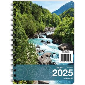 I, Us, All Annual Dated 2025 DayPlanner Medium (6.625 x 9 inches) Weekly & Monthly Organizer, Appointment Schedule, Goals and Notes