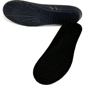1 Pair Happystep Comfort Memory Foam Insoles, Orthotic PU Shoe Inserts, Arch Support, Heel Cushioning, Shock Absorption, Plantar Fasciitis Foot Pain Relief for Men and Women (US M: 8-12 or W: 9-14)