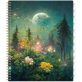 2025 Monthly Planner - Monthly Planner/Calendar 2025, JAN.2025 - DEC.2025, 8.5" x 11", 2025 Calendar Monthly Planner with Contacts and Back Pocket, Twin-Wire Binding