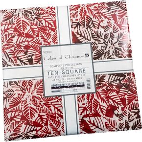 Artisan Batiks Colors of Christmas 42 10-inch Squares Layer Cake Robert Kaufman TEN-1312-42