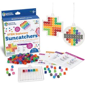 Learning Resources STEM Explorers Suncatchers Art Kit - STEM Toys for Kids Ages 5+, STEM Toys, Science for Kids, Building Toys, STEM Projects
