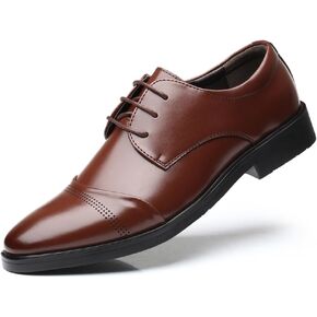 Men's Dress Shoes Casual Oxford Shoes Business Lace-up Derby Formal Shoes