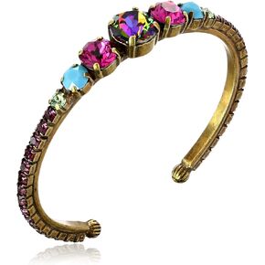 Sorrelli Delicate Crystal Cluster Cuff Bracelet, 2.25"