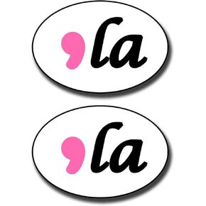 2 Pack Comma La Funny Kamala Harris 2024 President Car Magnet Auto Truck Fridge Magnetic Decal Bumper Magnet