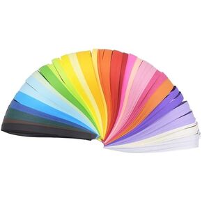 Multicolor Quilling Paper Strips Set-26Colors 260pcs- Length15.7inch-Quilling Strips Paper Filigree Rolling Coil Lucky Star Strip (7mm-0.27inch)