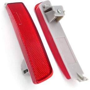 2Pcs Rear Bumper Reflector Tail Light Left Right Fog Brake Lamp 265605C000 265655C000 Replacement for Nissan Sentra 2013-18, Replacement for Murano 2009-14, replacement for QX70 Base 2014-17