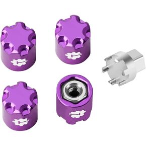 4PCS Aluminum M2.5 Wheels Center Caps Lock Nuts for Redcat Ascent-18 Traxxas TRX4 M 1/18 Scale RC Crawler Upgrade