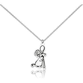 BLEOUK Rat Remmy Movie Necklace Pixar Mouse Lover Gift Remmy Movie Fans Gift Remy Movie Jewelry