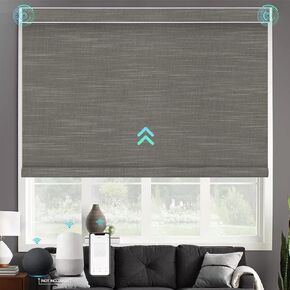 Rechargeable Roller Blinds Motor with 1 Channel Remote Controlle, 1'' Tubular Motor for Roller Shades， Compatible with Alexa Google via HUB (not Included)