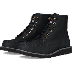 حذاء Carhartt FW6141-W9M/W مقاس 6 بوصة Moc Toe Wedge Boot باللون الأسود 9M/W