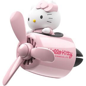 Car Air Freshener, Cute Pink Cat Pilot Vent Clip Interior Accessories, Rotating Propeller Automotive Air Outlet Fan Creative Cartoon Air Fresheners for Car (Pink)