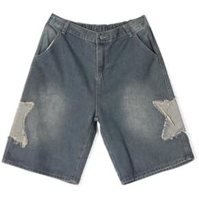 Y2K Jorts Shorts Baggy Jorts Star Jorts Acid Wash Jeans Y2k Oversized Jorts Jean Shorts Y2k Baggy Shorts