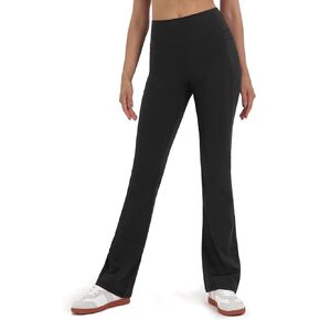 Zylioo 36 34 Inseam Tall Flare Leggings,Long Leggings for Tall Women with Pockets,Tall Flare Yoga Pants